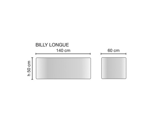 Пуф для ожидания BILLY LONGUE